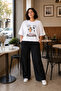 Unisex Large Size Cotton Printed T-Shirt Crew Neck Casual Comfortable Fit - 4