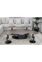 Modern Design Luxury Dining and Service Table Set (5 Pieces: 1+4) - 3