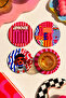 Amore Mio Set of 4 Coasters 9 Cm, 3 mm Mdf Wood, Uv Digital Printing - 2