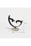 Marketplace Sync Metal Sculpture With Marble Base - Black - 8