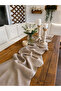 Linda Linen Fabric Premium Series Beige Runner