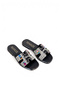 Women's Flat Slippers Black Daily Beaded New Season M502 - 5