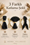 Napkin Holder 6-Piece Bohemian Napkin Set Wedding 100% Cotton Crinkled Textured Engagement Organization Table Napkin - 2