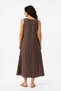 100% Organic Cotton Women's Daisy Detailed Sleeveless Authentic Dress - 3