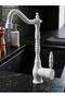 Rustic Model Premium Luxury Kitchen Sink Faucet Complete Brass Material White Color with Dual Water Inlets - 6