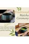 8 Piece Ceramic Bamboo Matcha Tea Set Whisk Bowl Sifter Home Tea Ceremony Gift Blue - 5