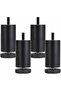 A set of 4 adjustable aluminum alloy furniture legs – 10cm height – rust-proof anodized finish – suitable for sofas, beds, and tables.