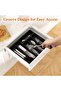 Storage Boxes - Kitchen Storage Boxes - Lidded Cutlery Storage Boxes - Chopsticks and Cutlery Kitchen Storage Boxes - 6 Compartments - Large... - 2