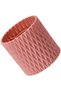 Rotating desktop organizer with rotating tray; suitable for storing cosmetics, pencils, jewelry; rotating pen holder; pink; office supplies. - 5