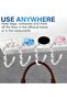 Desktop tote bag rack with 4 foldable non-slip hooks, suitable for office or restaurant use. - 2