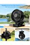 Portable clip - on fan, 5.5 - inch rechargeable battery fan, with remote control and timer, silent USB desktop fan, compact and portable, 3 wind... - 5