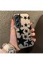 Tecno Camon 40 Compatible High-Quality Flat Print Black Star Pattern Cool Silicone Phone Case