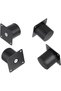 4-Piece Set 2-Inch Stainless Steel Furniture Legs Metal Cabinet Table Legs Black Round Risers Coffee Table Sofa TV Cabinet Chair - 5
