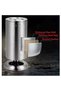 Four 50x80mm furniture legs, stainless steel kitchen cabinet legs, round feet - rubber pads - safe and quiet. - 4