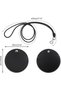 Headphone Neckband Bag Storage Case Leather Mini Collar Pocket for Wireless Headphones Lightweight Stylish 9cm Black - 4