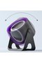 2-in-1 Portable Fan with Night Light, 100 Speeds, LED Display, USB Rechargeable 3-in-1 Mounting Desk Fan for Camping, Tents, Festivals - 4