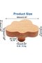 Handles - 12-Pack - Wooden - 6*4.1*3.2 cm - Cloud design - For nurseries, cabinets, Kitchen cabinets, etc - Furniture - Screws included - 5