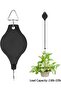 4-Piece Connectable Telescopic Flower Basket Hooks for Hanging Plants, Garden Pots & Feeders, Black, 7x2x12.5 cm - 7