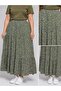 Plus Size Women's Elastic Waist Skirt - 3