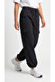 Women's Black Oversize Parachute Fabric Slim Trousers with Cargo Pockets, Comfortable Fit Baggy with Adjustable Leg Clips - 3
