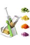 Manual Vegetable Chopper & Mandoline Slicer – Multi-Function Hand Press Cutter for Fruits and Vegetables