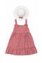 Girl's Plaid Strap Summer Dress with Hat 2-5 Years Old Cotton Comfortable Casual Dress - 2