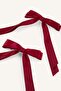 School Ribbon Bow Hair Clip 2-Pack Girls I2698A8Ns - 2