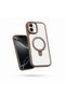Apple iPhone 16 Plus Compatible Case with Magring Stand Silicone Case Desert Titanium - 2