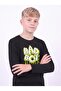 Boy's Round Neck Sweatshirt with Print Detail - 3