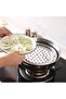Vegetable Steamer Steamer Drawer Stainless Steel Three-Piece Set Vertical Steamer Rack Steaming Tray Kitchens 20/24/26cm - 2