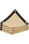 Shade sail made of PE material, for outdoor gardens, patios, backyards, balconies, and greenhouses. Dimensions: 2x3 meters / 6.6x9.8 feet. Beige.