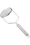 3pc Mirror Polish Stainless Steel Heavy Duty Metal Hand Potato & Food Masher - 3