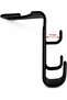 2-in-1 Universal Black Car Rear Seat Headrest Hooks, Can Also Be Used as Phone Holders (Pack of 2) - 3