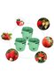 Light green strawberry growing bags. 7 gallons. 6 openings. for flowers and vegetables. Indoor/Outdoor. 3-pc set. Medium 30x35 cm (26 liters) - 5