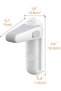 1 Piece Door lock, door handle locks for child-safe & pet-proof, door handle locks for toddlers, baby safety locks for toddlers (White) - 5