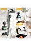 Bathroom suction cup soap dish, detachable wall-mounted soap holder, with drainage hole, no drilling required, large capacity. - 2