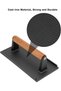 Cast iron steak press, can be used to make hamburgers and grilled sandwiches. - 4