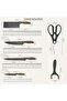 6-Piece Kitchen Knife Set with Scissors & Peeler, Ultra-Sharp Chef Knives for Meat & Vegetable Prep, Ergonomic Handle Cooking Cutlery Set for Home Kitchens, Chefs & Daily Cooks - 2