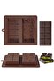 2 Pcs 2-in-1 Deep Silicone Chocolate Plate Molds, Non-Stick Dubai Chocolate Bar & Praline Making Casting Tray