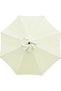 Replacement Canopy for Patio Umbrellas Top Outdoor Sunshade Umbrella Fabric Cover for 8 Ribs Tan 3m Diameter - 5