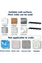 Suitable for Set of 2 Wall Coat Racks No Drill 5 Hooks Per Rack Black Easy Assembly Hallway - 5