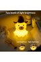 Cute LED Highland Cow Night Light - Super Soft Silicone USB Recharge Touch Control Night Light - Geschikt voor Camping Party Room Decor (Highland Cow) - 2