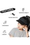Children's sun hat, ages 4-10, UV protection hat for girls and boys, UPF 50+, summer hat, golf hat, sports hat (black). - 4