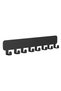 2-pack of 8 self-adhesive black stainless steel key hooks for drill-free wall decoration in living rooms and kitchens - 4