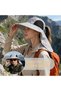 Sun hat with neck shield - UPF 50+ UV protection - Wide brim, suitable for hiking and fishing - Unisex - 1 hat - 2