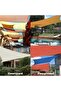 3x3x3 meter triangular sunshade sail, breathable high-density polyethylene sunshade fabric (185 g/m²), 3-meter shade net, 98% UV protection, for... - 4