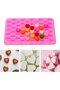 pieces heart-shaped silicone food molds - ice cubes, chocolate, candy, cake - DIY baking molds for love, pink - 5