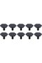Hexagonal furniture handles, furniture knobs, cabinet handles, drawer and door handles, black, 10-piece pack