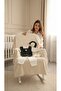 Men's Newborn Bow Tie Vest Hospital Release Mevlüt Set with Hat Cotton Black & Gray Color Options - 5