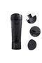 Automatic electric blender/protein powder shaker, 700ml, LCD display, adjustable speed, leak-proof and drop-proof, black.